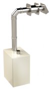 4" Z-Vent wall hung water heater vent kit with back-flow preventer